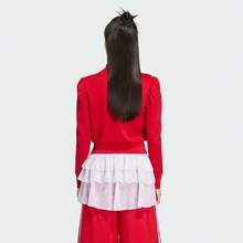 Adidas Originals 女士 FB TT 夹克针织连帽开衫 KS1363 - 紅色 - 查看 3