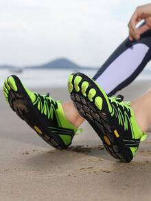 1双女士水鞋，户外赤足徒步鞋，越野跑鞋，水袜，夏季运动水鞋，适合游泳池、溪流徒步、海滩、划船、湖泊、河流、露营、健身房锻炼、深蹲、瑜伽、举重、跑步等场合。 - 綠色 - 查看 5