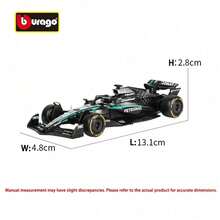 Burago 1:43 比例 2025 梅赛德斯 W16 一级方程式赛车合金模型，精致高仿真 F1 收藏模型 - 普裝63號 - 查看 5