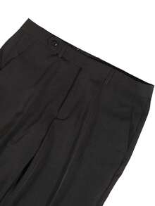 男士修身时尚侧扣黑色西装外套+裤子两件套，适合婚礼/派对等正式场合穿着 - 黑色 - 查看 11