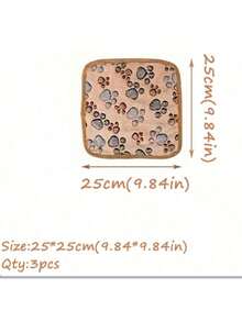 3pcs Pet Blanket, Towel, And Mat Set - 3pcs25*25cm - View 3