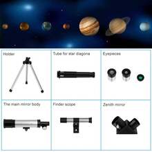 Entry-Level F36050 Astronomical Telescope With Finder Scope | High-Definition, High-Magnification Monocular For Beginners | Portable Telescope For Observing The Moon, Planets, And Stars | Ideal Starter Kit For Children And Adults Passionate About Astronomy