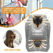 1pc Inflatable Travel Pillow With Patented Valve Design - Neck & Head Support Travel Accessory For Long Haul Flights Cars Buses Trains Office Napping | 24-Hour Shipping - Black - View 7