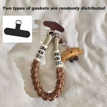 1pc Cute Beige Bear Head, Star, Cat, Fish Pendant Keychain, Suitable For Phone Case, Car Keys, Accessories - Multicolor - View 21