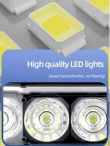 12000W Solar Powered Super Bright 18000lm Outdoor Street Light, Industrial Lighting Wall Lamp With Lithium-Ion Battery, Solar Panel Charging, Long-Lasting All-Night Illumination, Motion Sensor, 3 Lighting Modes, Suitable For Home, Yard, Garage Lighting - 28/120/264/352/440/528 LED - Black - View 12