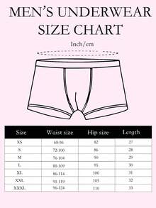 1pc Men's Customized Face & Red Heart Sketch Print Black Breathable Fabric Playful & Romantic Boxer Briefs, Suitable For Valentine's Day/Gift Occasions - Multicolor - View 6