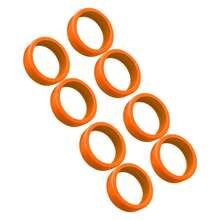 8PCS Luggage Suitcase Wheels Covers Noise Canceling Shock Absorbing Trolley Case Silicone Caster Protection Cover Orange - Multicolor - Ver 11