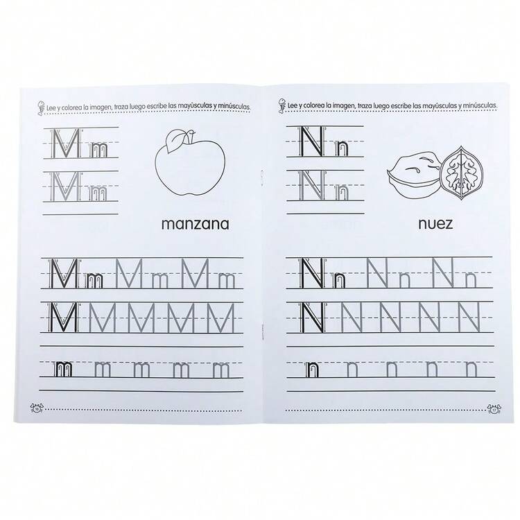 Spanish Alphabet Tracing Workbook, Suitable For Beginners, Learn Spanish Alphabet, Includes Writing Practice Of Common Spanish Vocabulary, Early Learning Activity Book For Children, Ideal For Home Education And Classroom Teaching. - Multicolor - View 6