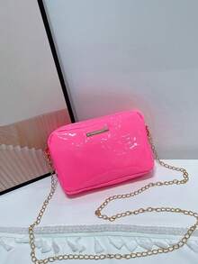 1pc Girls' Fashion Crossbody Bag & Coin Purse, Minimalist Metal Chain Strap, Suitable For Various Occasions - Multicolor - View 18