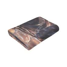 Flannel Fleece Unique Throw Blanket Albedo Overlord Anime Black Hair Yellow Eyes Girl Character Throw Better Sleep Supe - 咖啡棕 - 查看 5