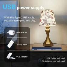 Đèn bàn LED vải sáng tạo, chạy bằng nguồn USB - Đèn chiếu sáng phòng, đế kim loại, chao đèn vải màu đào, 3 màu có thể điều chỉnh, đèn trang trí trong nhà, thích hợp cho phòng ngủ, phòng khách, văn phòng, v.v. - Vàng - Xem 9