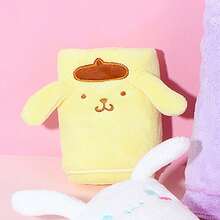 Miniso Khăn bông san hô Sanrio Pompompurin, thêu hình chú chó Pudding, chất liệu mềm mại, thấm hút tốt, thân thiện với da và không rụng lông, khăn mặt phòng tắm & khăn tay gia đình (1 chiếc) - Màu vàng - Xem 3