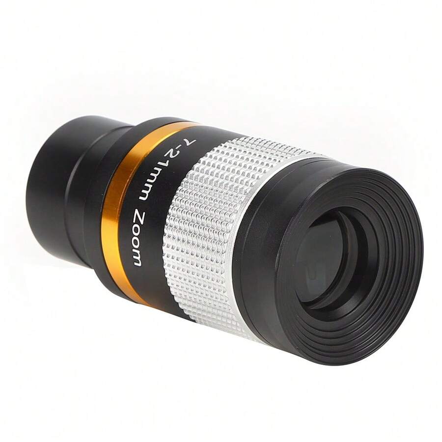 31.7 Mm (1.25 Inch) Silver Continuous Zoom Eyepiece For Astronomical Telescopes | 7-21 Mm Variable Magnification Objective With High-Definition Viewing | Compatible With Standard Telescope Focusing Systems For Moon And Planetary Observation