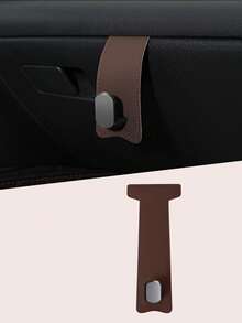 Car Glove Box Hook – Nappa Leather & Zinc Alloy, Holds Wallets, Handbags & Umbrellas, No-Drill Installation, Universal For Passenger Side Multi-Use Storage Organizer,Automotive Interior Accessories - Glove Box Hooks - View 16