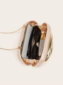 Gets Acrylic Clutch Purse For Women Marbling Evening Wedding Handbags Acrylic Shell Box Purses For Party Prom Cocktail - Màu ngọc trai - Xem 3