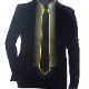 Amarillo-micro corbata sólida