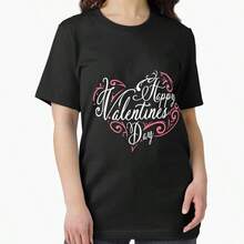 Happy ValentineS Day - ValentineS Day Essential T-Shirt - Black - View 1
