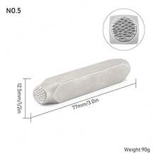 Square/Round Textured Punch Stamp Tools - DIY Jewelry Making Handcraft And Art Punching Kit, 12 Shapes Available