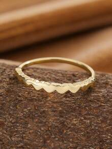 925 Sterling Silver Gold Plated Heart Ring With Inlaid Diamonds, Delicate Heart Design Jewelry, Suitable Gift For Girlfriend