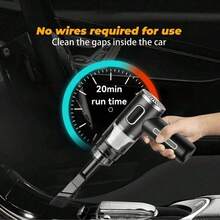 Upgraded Portable Wireless Handheld Vacuum Cleaner, One-Time Pickup Of Snack Crumbs/Pet Hair, With Dust Cup + Washable Filter, Cyclonic Suction Wireless Vacuum Cleaner. USB Charging (2000mAh) High Capacity Lithium Battery, Suitable For Car/Office/Home - Multicolor - View 7