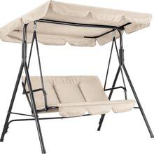 Patio Lounge Chair & Swing Chair - 卡其色 - 查看 2