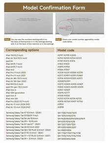 Ốp bảo vệ máy tính bảng màu đỏ rượu vang kèm nơ, tương thích với iPad 9.7/10.2/10.5/10.9/12.9/Pro 11, thế hệ thứ 10, tương thích với Samsung Galaxy Tab S6 Lite 10.4 inch, tương thích với Kindle Paperwhite thế hệ thứ 12 năm 2024, Kindle (thế hệ thứ 11) ra mắt năm 2022, chống rơi vỡ, chân đế thông minh/tự động bật/tắt màn hình, một món quà lễ hội tuyệt vời. - Nhiều màu - Xem 7