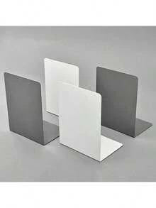 2个简约金属桌面书挡，防滑设计，大容量书架，适用于学校用品、返校季、桌面收纳、办公用品、办公桌配件 - 套裝 - 查看 6