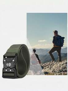 Men's Tactical Nylon Belt, Outdoor Canvas Belt - Multicolor - View 5