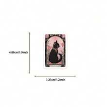 78 Cat Tarot Cards Waterproof Graffiti Stickers Can Decorate Computers, Mobile Phones, Laptops, Water Bottles, Helmets, Guitars, Suitcases - Nhiều màu - Xem 3