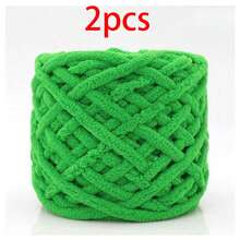 2pcs/200g Soft Ice Bar Chenille Yarn, Thick Chenille Yarn Suitable For Handmade DIY Soft And Thick Knitted Yarn, Can Be Used To Make Blankets, Scarves, Dolls, Slippers, Crochet Yarn - Multicolor - View 23
