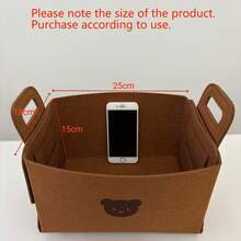 AD 1pc Foldable Car Trunk Organizer Box, Practical Storage Box For Women, Multi-Functional Car Storage Compartment