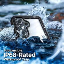 Waterproof Case Designed S25 IP68 Full Body Protective Phone Case with Screen Protector Built - in Black - transparente - Ver 2