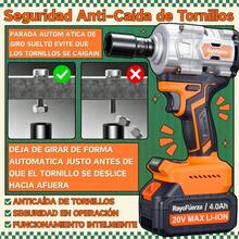 Llave De Impacto 2 Batería 1/2" Inalámbrica Eléctrica 600n.m,Incluye Juego Completo De Accesorios,Motor brushless - Naranja - Ver 5