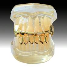 1 Set Cute Fang Tooth Hollow Tooth Jewelry, Unisex Tooth Grillz For Festivals, Parties, Daily Wear