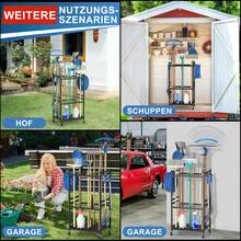 Garage Tool Storage Racks - الأسود - مشاهدة 8