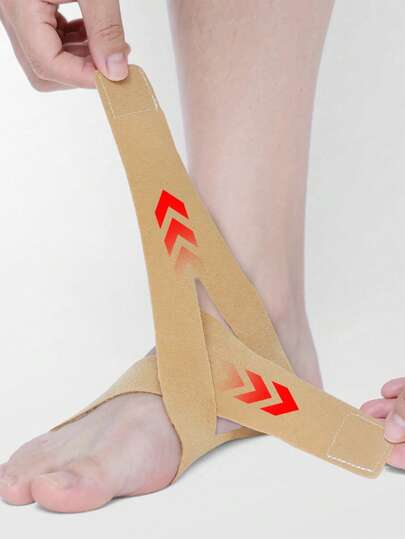 Arch Support, Silicone, Criss-Cross Strap Foot Cushion, Unisex, Washable