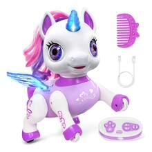 TendenciaRobot Unicorn Coche De Control Remoto Niño Juguete RegaloCalidad premium - Índigo - Ver 2