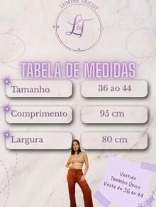 Kit 2 Calças Saída de Praia Tricot Crochê Pantalona Teladas Estilosa Moda Verão Confortavél - Preto e Caramelo - Visão 9