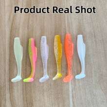 6厘米8克软饵，仿生鱼饵，路亚钓具，TPE材质，高弹性和抗撕裂性，适用于冰钓、微型鱼钓、淡水和海水垂钓 - 彩色 - 查看 8