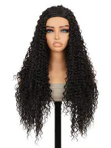 Deep Wave Half Wig Wear And Go Glueless Wigs 22/26 Inch Curly 3 In 1 Half Wigs For Women Drawstring Seamless Wig Beginner Friendly - Multicolor - View 13