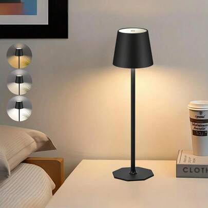 Rechargeable LED Desk Lamp With 3 Light Color Changeable Brightness Dimmable Touch Control 1200mAh Type-C 5V - Perfect For Home, Bar Decor & Holiday Gifts Romantic Ambiance