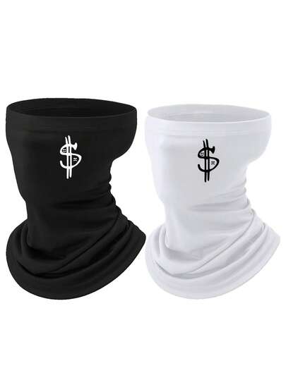 1/2pcs Unisex Printed Balaclava Face Mask, Suitable For Daily Use, Outdoor Travel, Hiking, Skiing, Motorcycle Riding