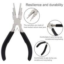 1pc Coil Winding Pliers, 6-In-1 Bent Nose Pliers, Manual Tool For Jewelry Making, Durable Round Nose Pliers, 6-Step Pliers - Multicolor - View 7