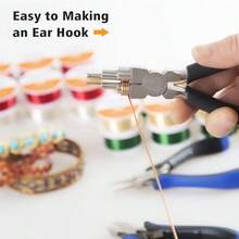 1pc Coil Winding Pliers, 6-In-1 Bent Nose Pliers, Manual Tool For Jewelry Making, Durable Round Nose Pliers, 6-Step Pliers - Multicolor - View 3