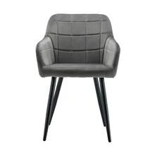 CLIPOP Dining Chairs, Set Of 2, Kitchen Chair With Velvet Cover, Living Room Chair, Upholstered Chair With Armrests And Metal Legs, Upholstered Armchair, Chair For Dining Room, Living Room, Kitchen - 灰色 - 查看 8
