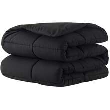 1pc Quilted Plaid Comforter With Filling, Comfortable And Warm Solid Color Blanket - White - View 8