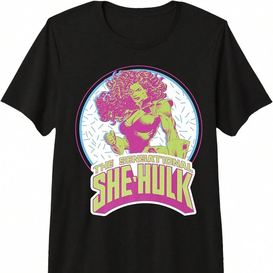 The Sensational She- Retro Circle Portrait Pm T-Shirt - 白色 - 查看 1