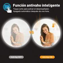 Espejo Con Luz Led Para Baños Touch Antivaho 3 Modo 50x50cm Ch50-1 - CH50-2 - Ver 5