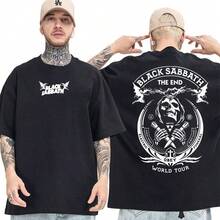 Rock Band Heavy Metal World Tour Funeral Shirt, Unisex Basic And Oversized T-Shirt - màu đen - Xem 2