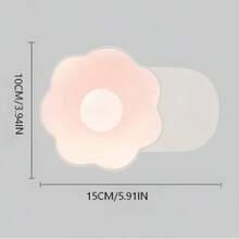 硅胶提拉文胸粘性胸罩罩杯，女士专用，提升乳沟，无背无肩带文胸胶带，适合大胸、新娘、夏季穿着 - 杏色 - 查看 5